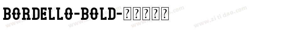 Bordello-Bold字体转换