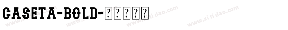 Caseta-Bold字体转换