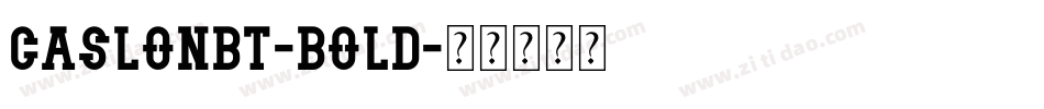 CaslonBT-Bold字体转换