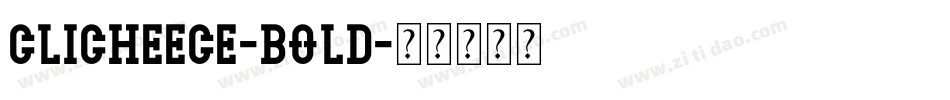 ClicheeCE-Bold字体转换