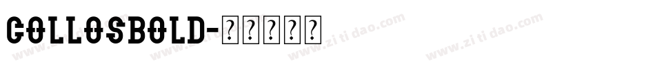 CollosBold字体转换