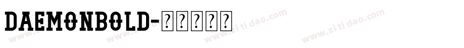 DaemonBold字体转换