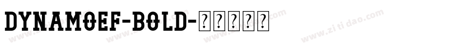 DynamoEF-Bold字体转换