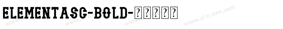 ElementaSC-Bold字体转换