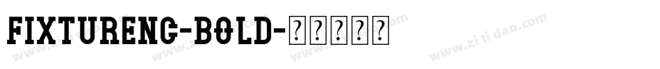FixtureNC-Bold字体转换