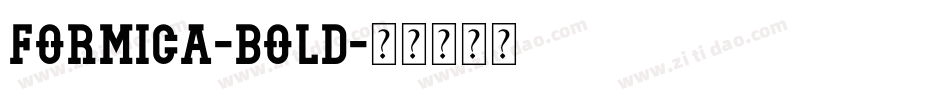 Formica-Bold字体转换