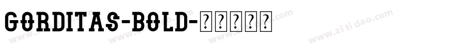 Gorditas-Bold字体转换