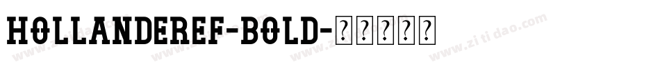 HollanderEF-Bold字体转换