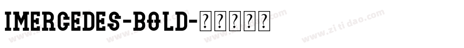 Imercedes-Bold字体转换