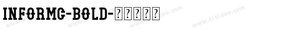 InformC-Bold字体转换