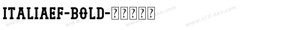 ItaliaEF-Bold字体转换