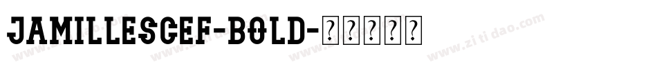 JamilleSCEF-Bold字体转换