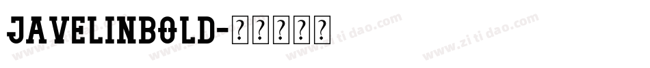 JavelinBold字体转换