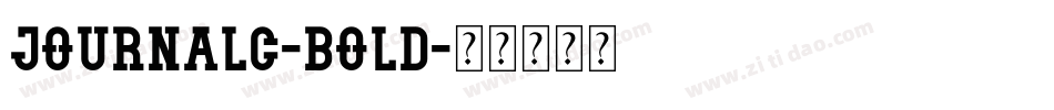 JournalC-Bold字体转换