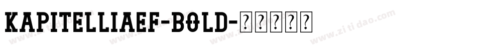 KapitelliaEF-Bold字体转换