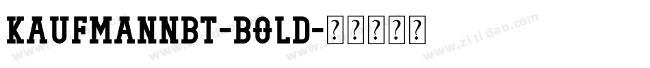 KaufmannBT-Bold字体转换