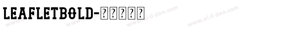 LeafletBold字体转换