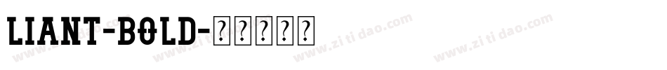Liant-Bold字体转换