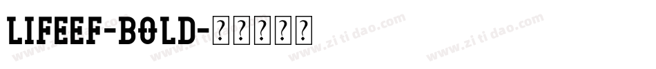 LifeEF-Bold字体转换