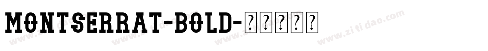MONTSERRAT-BOLD字体转换