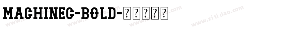 MachineC-Bold字体转换