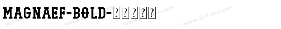 MagnaEF-Bold字体转换