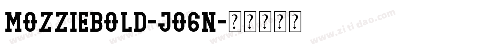 MozzieBold-Jo6n字体转换