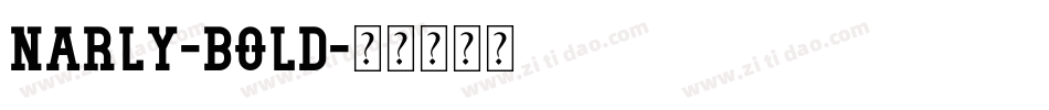 Narly-Bold字体转换