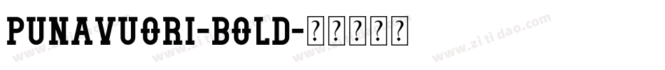 Punavuori-Bold字体转换