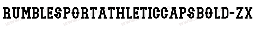 RumblesportathleticcapsBold-ZxDJ字体转换