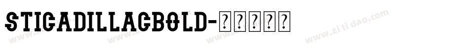 STICadillacBold字体转换