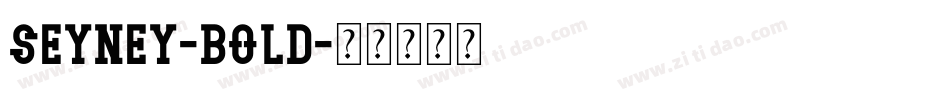 Seyney-Bold字体转换