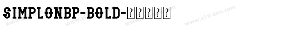 SimplonBP-Bold字体转换