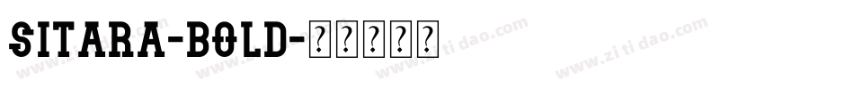 Sitara-Bold字体转换