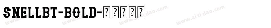 SnellBT-Bold字体转换