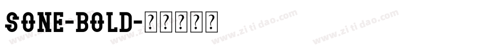 Sone-Bold字体转换