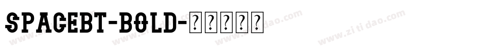SpaceBT-Bold字体转换