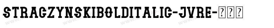 StraczynskiBoldItalic-JVrE字体转换