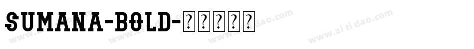 Sumana-Bold字体转换