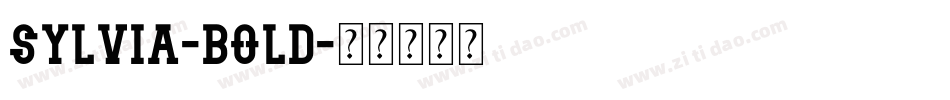 Sylvia-Bold字体转换