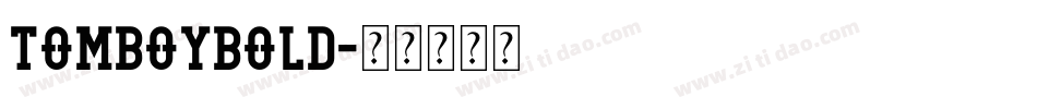 TomboyBold字体转换