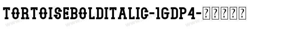 TortoiseBoldItalic-1GDp4字体转换