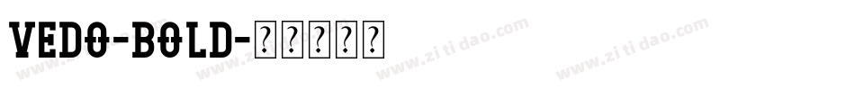 Vedo-Bold字体转换