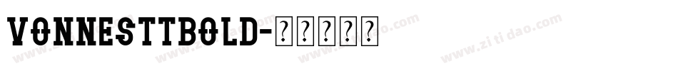 VonnesTTBold字体转换