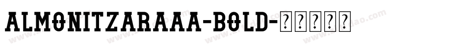 almonitzaraaa-bold字体转换