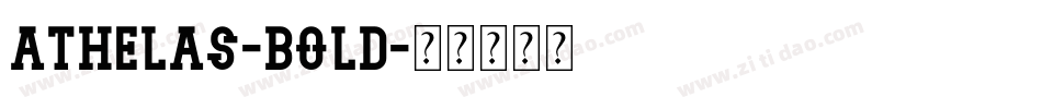 athelas-bold字体转换
