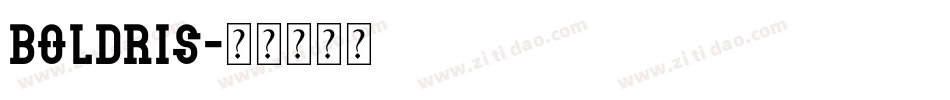 boldris字体转换