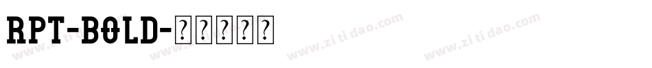 rpt-Bold字体转换