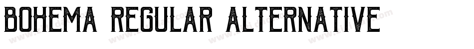 bohema_regular_alternative字体转换