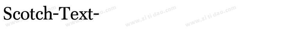 Scotch-Text字体转换